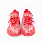 Легкие кроссовки красного цвета из текстиля